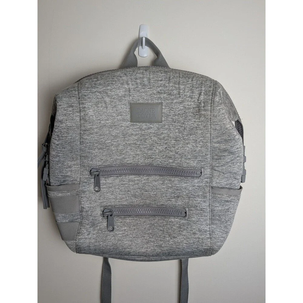 Dagne Dover Indi Neoprene Diaper Backpack Bag - Heather Grey Large Baby Travel